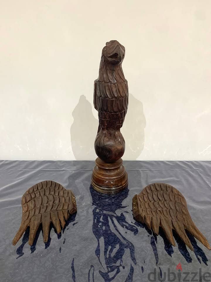 Eagle Wood carved eagle handmade 27x 36 cm 2