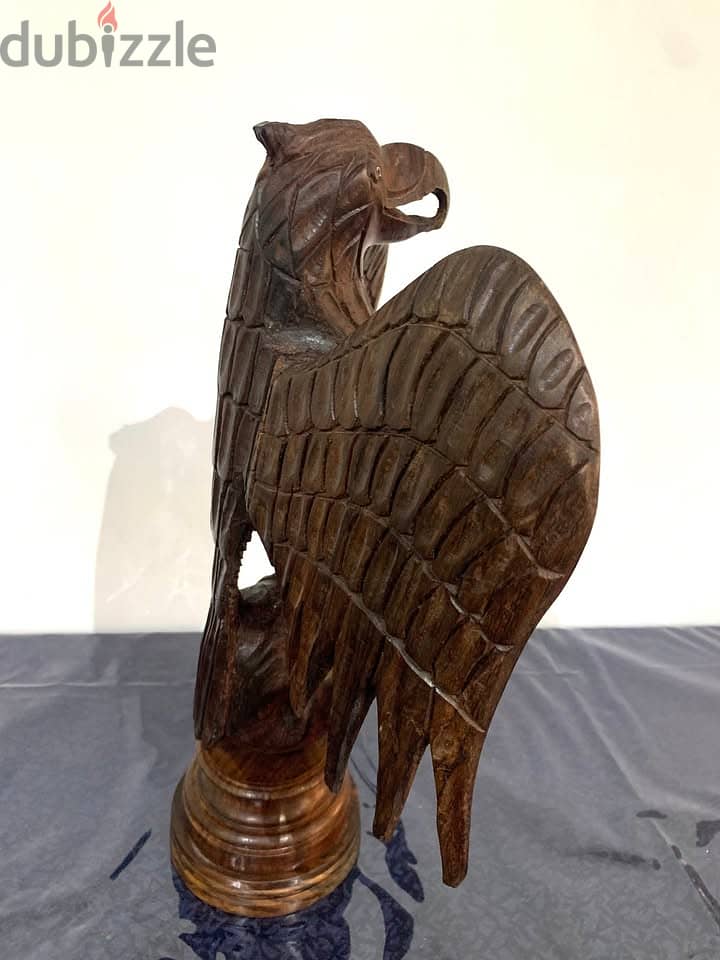 Eagle Wood carved eagle handmade 27x 36 cm 4