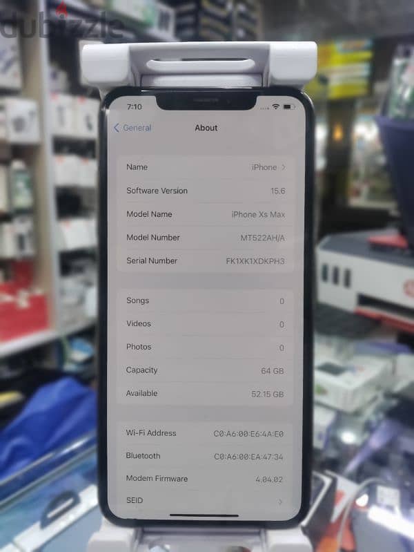 IPHONE XS MAX 64GB 81BATTERY FACE ID WORK NOT OPENED 4