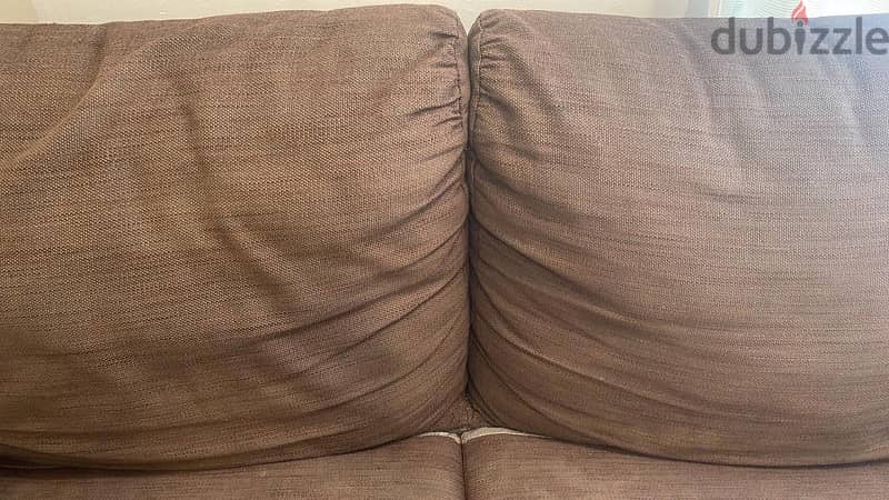 Cozy brown sofa for sale in very good condition 2