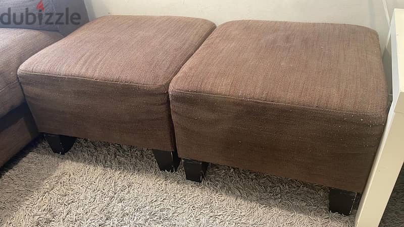 Cozy brown sofa for sale in very good condition 4