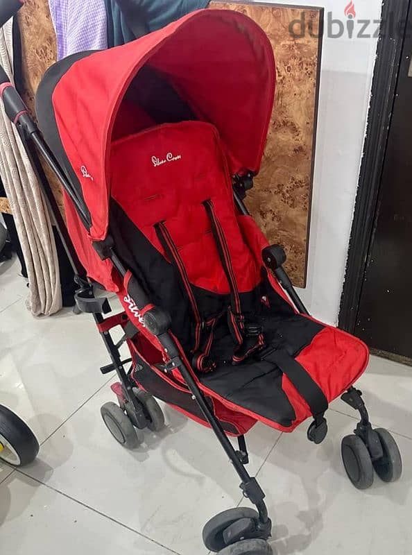 silver cross stroller  mother care   color red 1