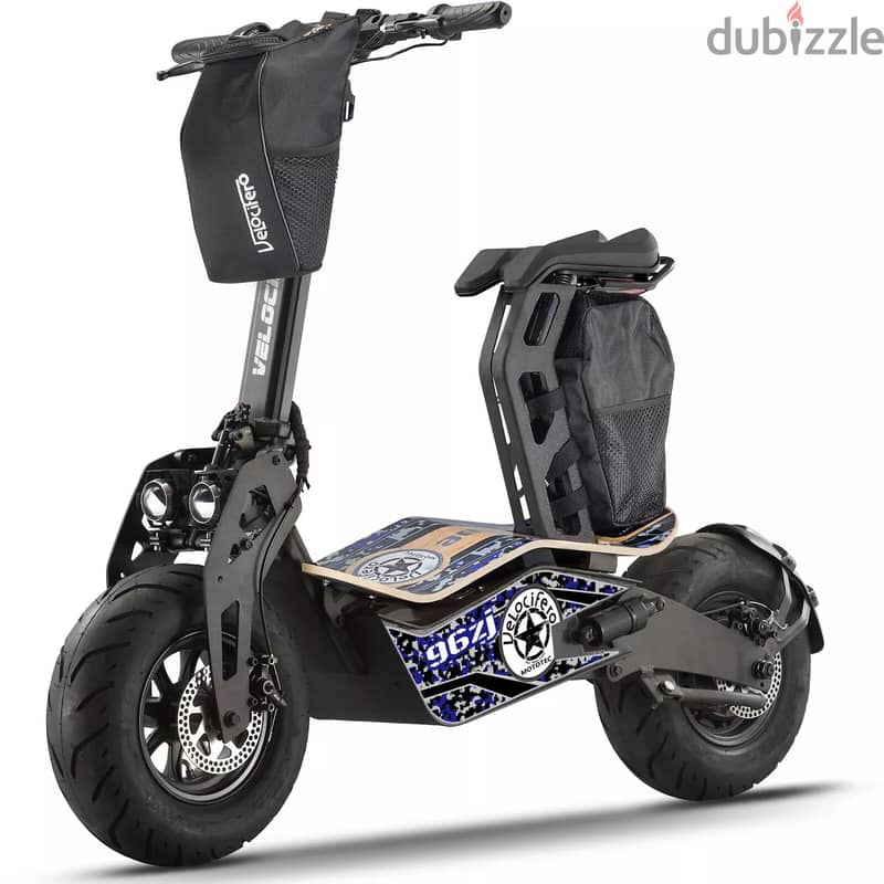 WhatsApp +31687040507 MotoTec Vulcan 1600W 48V Electric Scooter Blue 0