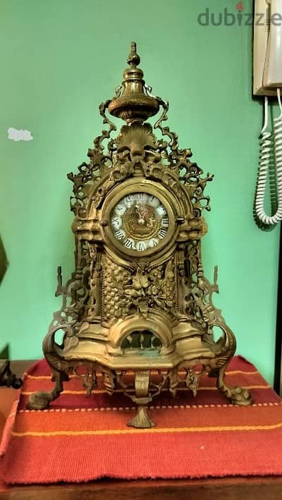 Brass clock