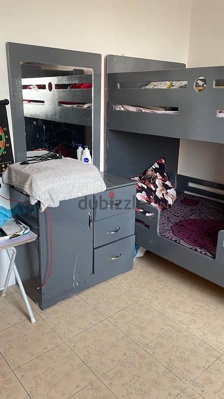 bunk bed  with dressing table 2