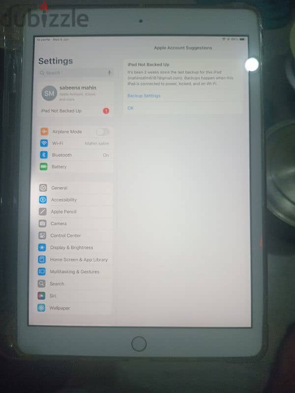 ipad 8 for sale. good condition. 32 gb. 5