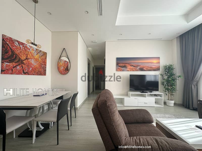 Modern Brand New Two Bedroom Furnished Apartment for Rent in Salmiya 2