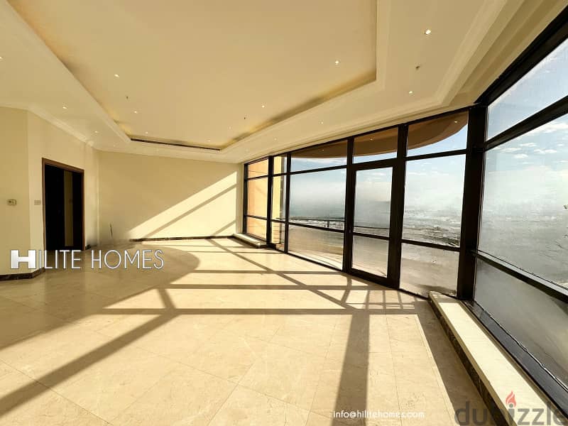 Sea view three bedroom apartment for rent in Salmiya 11