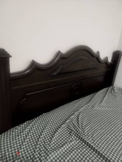 King Size Cot with Spring Mattress