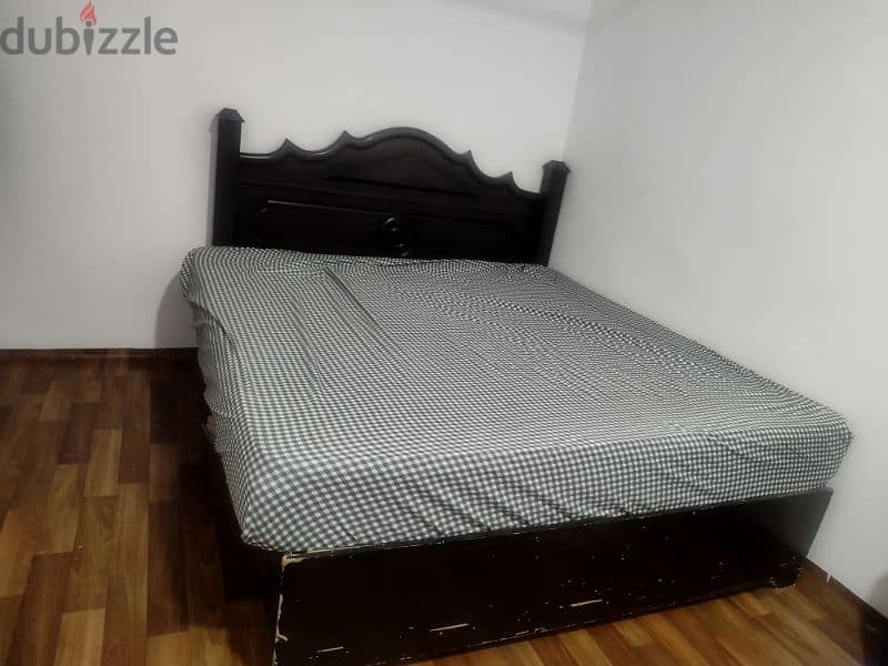 King Size Cot with Spring Mattress 2