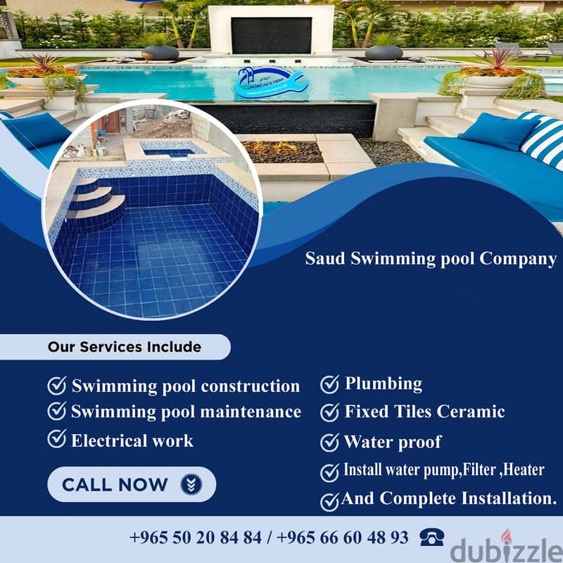 Swimming pool Cleaning & Maintenance works in Kuwait 0