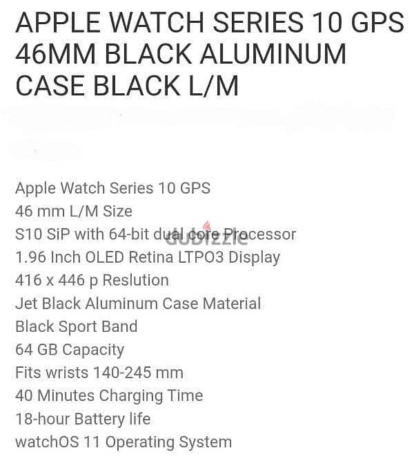 Apple Watch Series 10 GPS 46mm 7