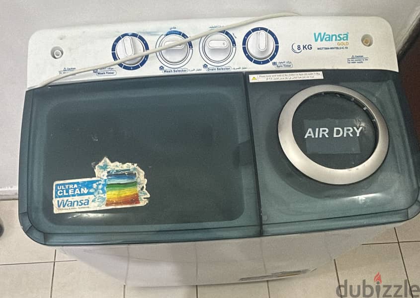 wansa gold 8kg semi automatic washing machine for sale 1