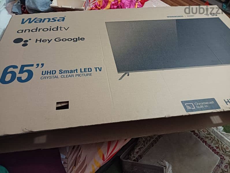 wansa 65 inch android tv empty box full soft packaging 0