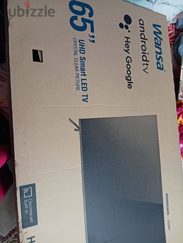 wansa 65 inch android tv empty box full soft packaging 1