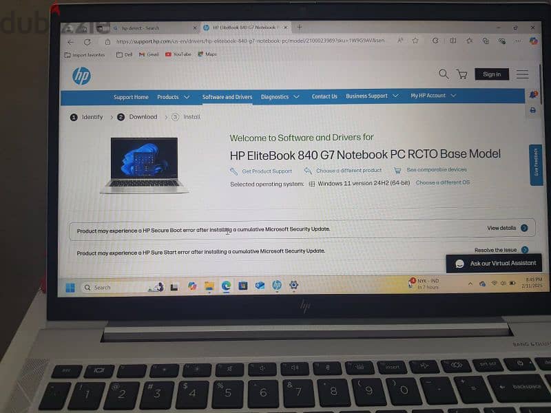 HP elitebook 840 G7 6