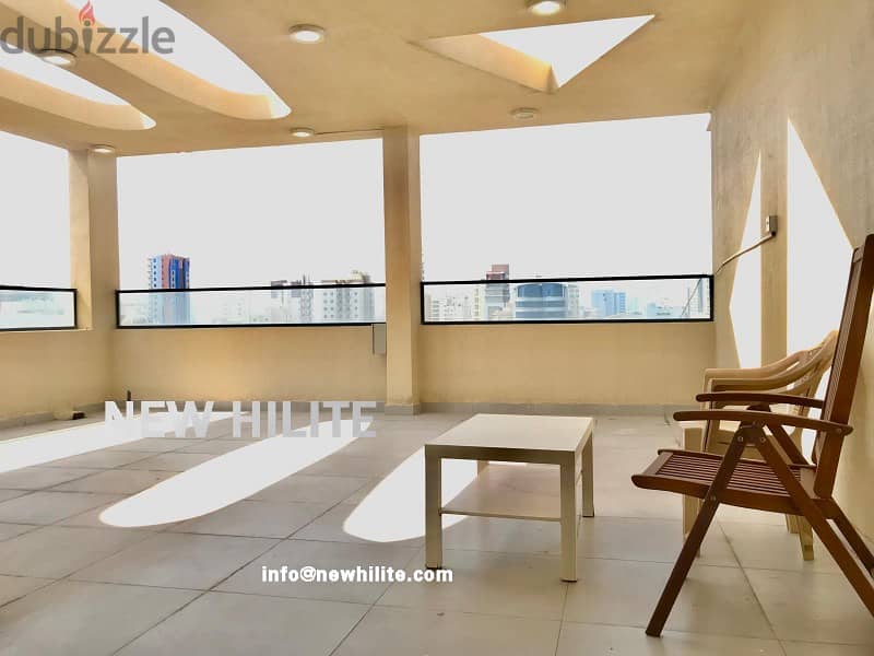 ROOF TOP TWO BEDROOM APARTMENT FOR RENT IN SALMIYA 6