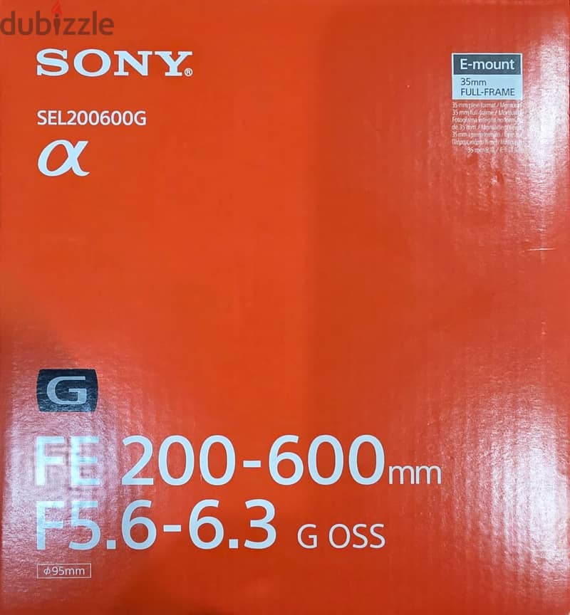 Sony Lens FE 200-600 mm f5.6-6.3 G OSS 1