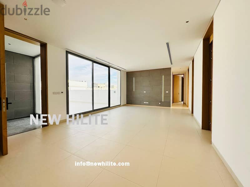 MODERN THREE BEDROOM ROOF TOP FLOOR FOR RENT IN AL MASSAYEL 12