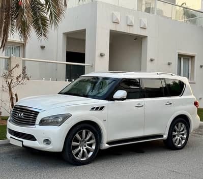 Infiniti QX80 for rent for only 19KD/day