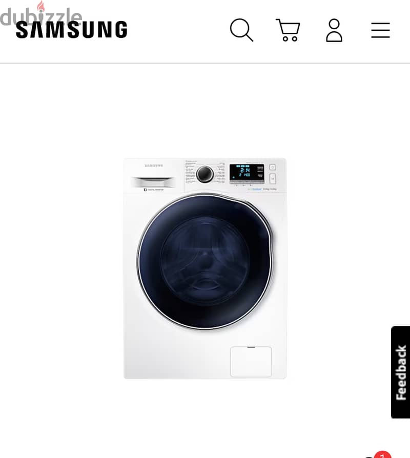 Samsung 8/6 Kg Washer Dryer 0