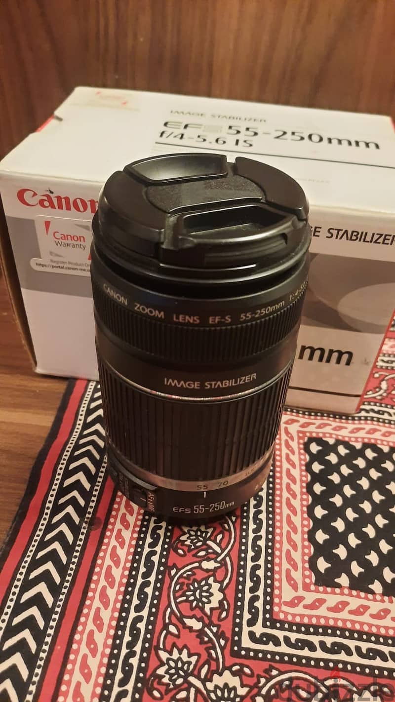 Canon EF-S 55-250mm f/4.0-5.6 IS Zoom Lens 0