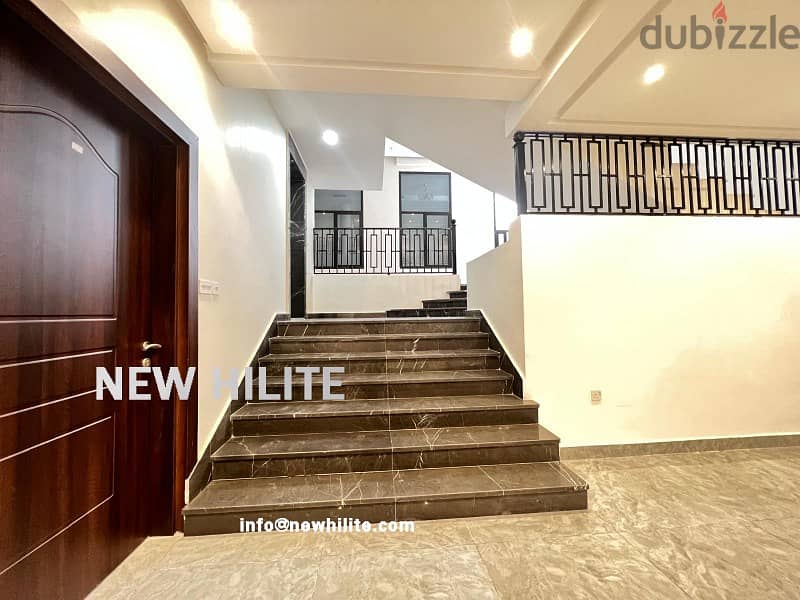 SIX BEDROOM DUPLEX WITH DIWANIYA & YARD FOR RENT IN FUNAITEES 3