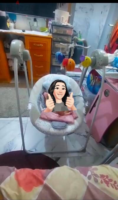 Baby swing chair neet and good with music  also