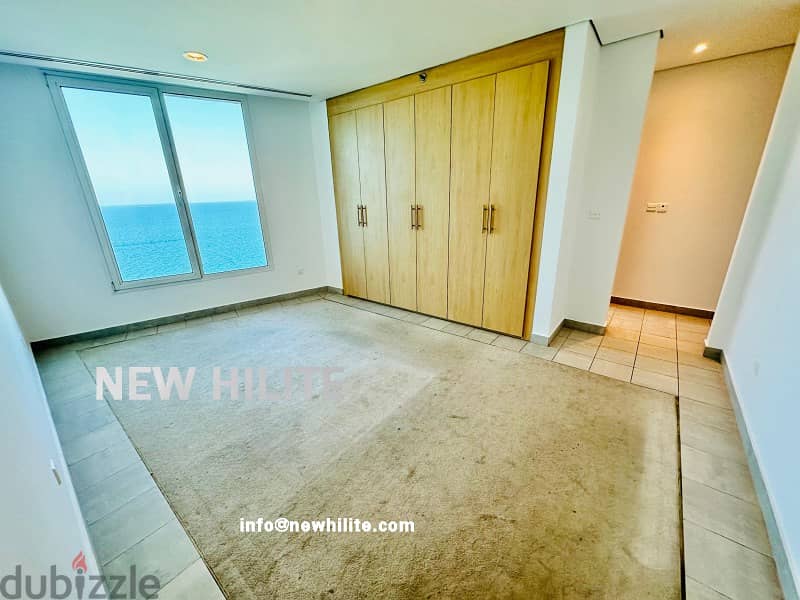 Sea view Three bedroom apartment with balcony for rent in Mangaf 6