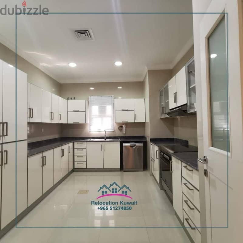 Beautiful & Huge 4-Bedroom Semi-Furnished Basement for Rent in Jabriya 7