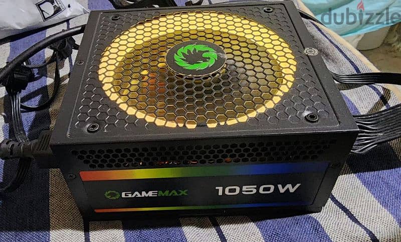 GameMax 1050W 80 Plus Gold RGB Fully Modular Gaming Power Supply 2