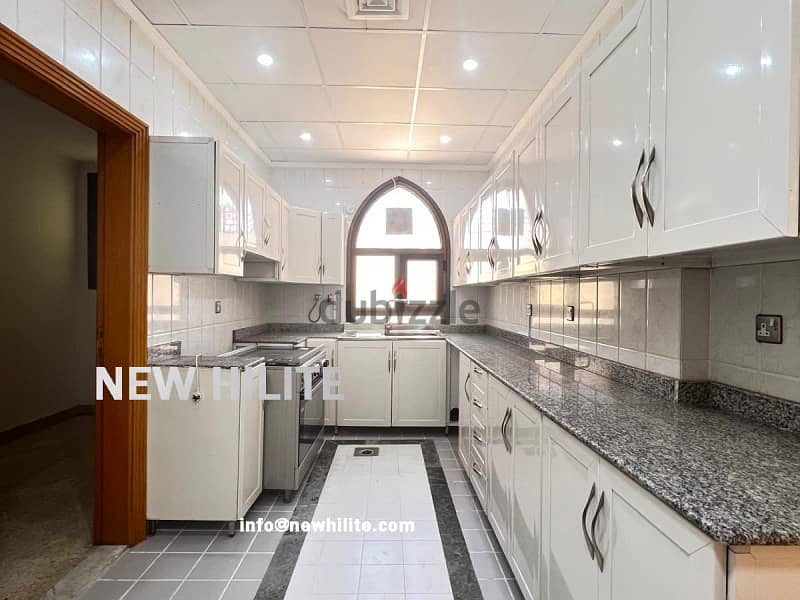 THREE BEDROOM FLOOR FOR RENT IN ABU AL HASSANIYA 3