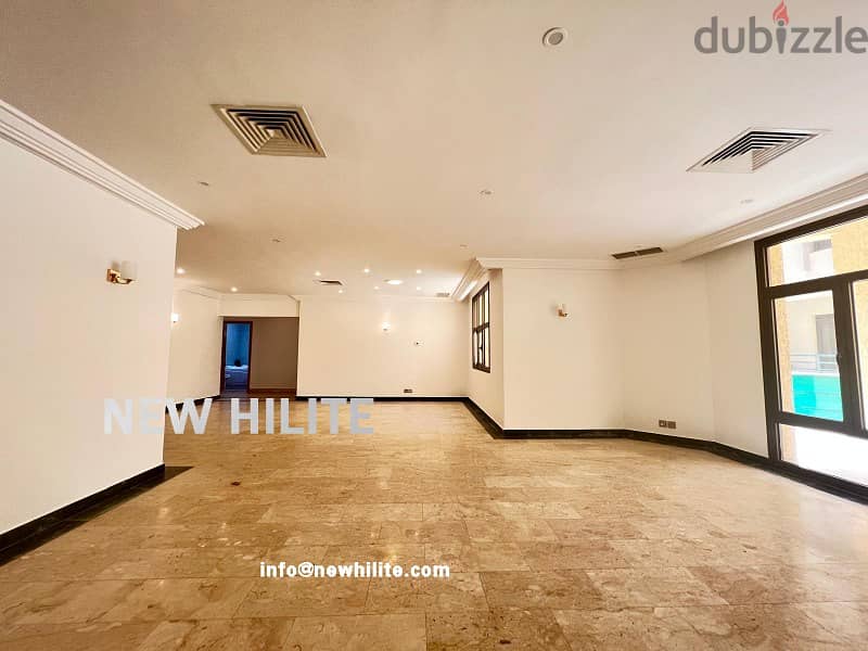 THREE BEDROOM FLOOR FOR RENT IN ABU AL HASSANIYA 5