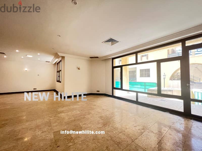 THREE BEDROOM FLOOR FOR RENT IN ABU AL HASSANIYA 7