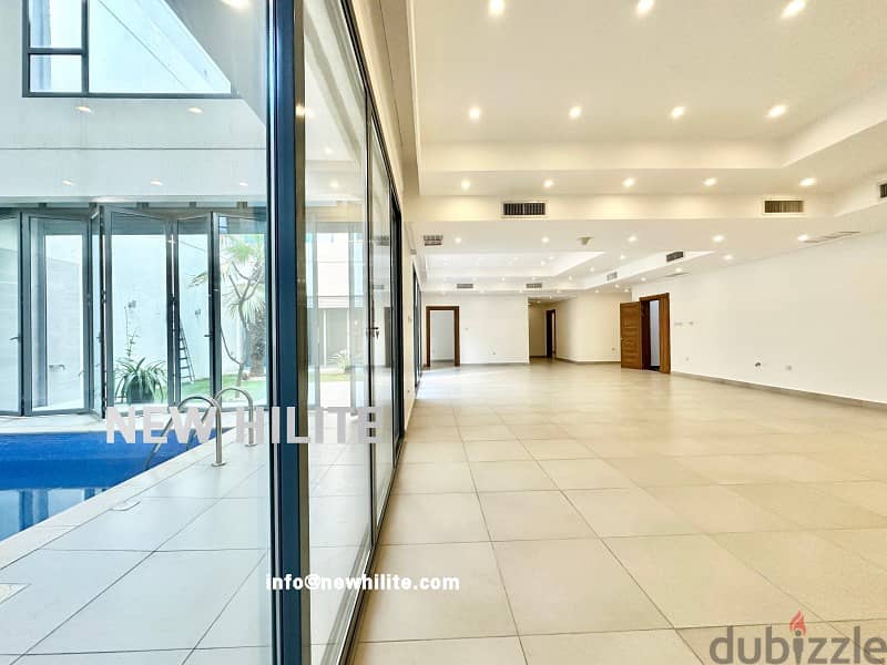 THREE BEDROOM BRIGHT BASEMENT FOR RENT WITH POOL IN ABU FUTAIRA 1