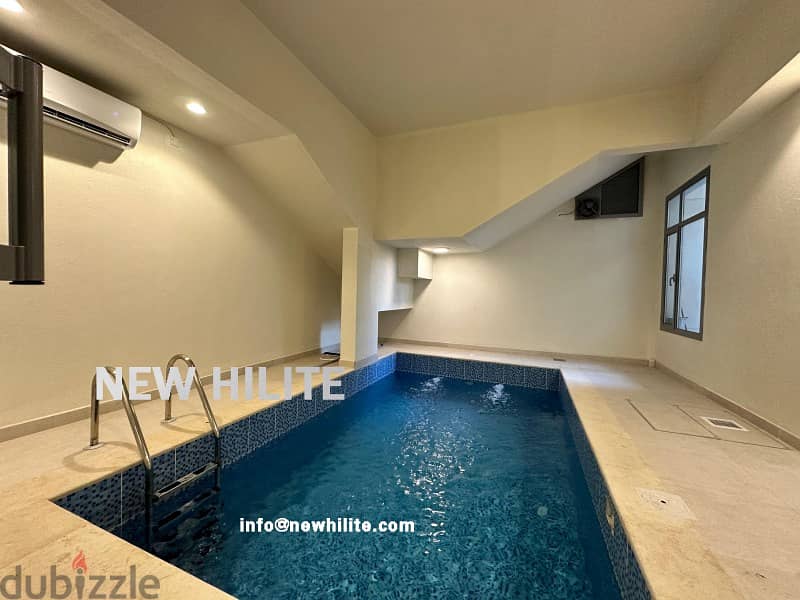 FOUR BEDROOM BASEMENT FLOOR WITH PRIVATE SWIMMING POOL IN QORTUBA 9