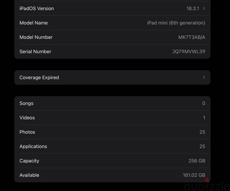 Ipad mini 6 256gb Wifi 1