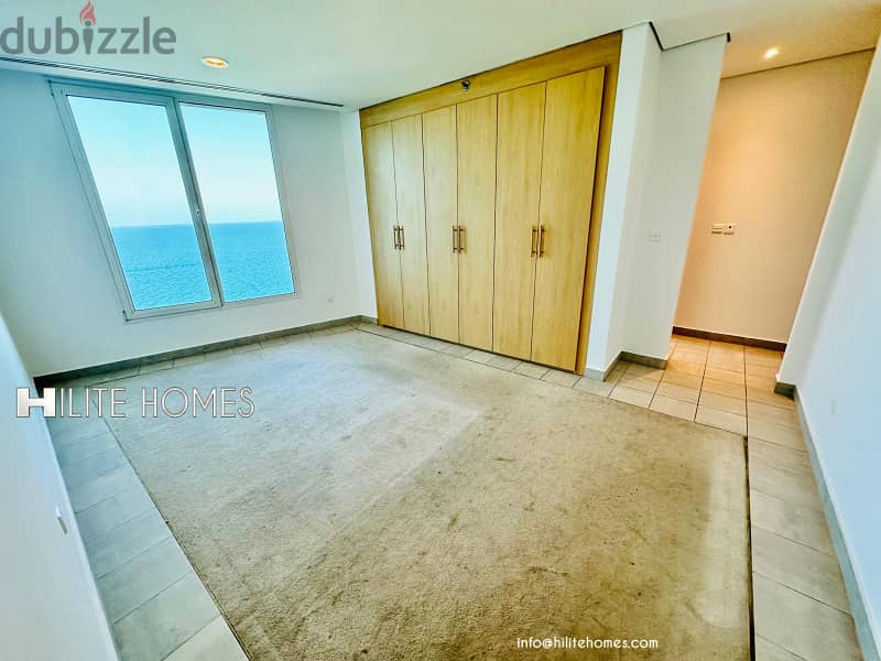 Three bedroom seaview apartment with balcony for rent in Mangaf 6