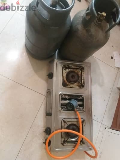 Stove, Hose with 2 cylinders working condition.