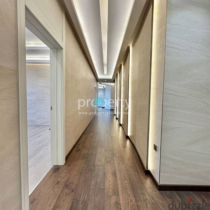 Spacious floor with downtown view for rent in Mansouriya 8