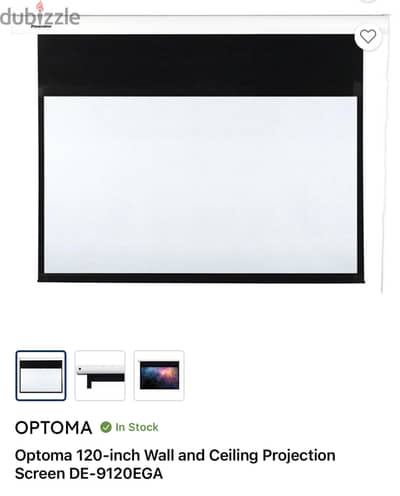 Optoma 120-Inch Electric Drop-Down Projector Screen