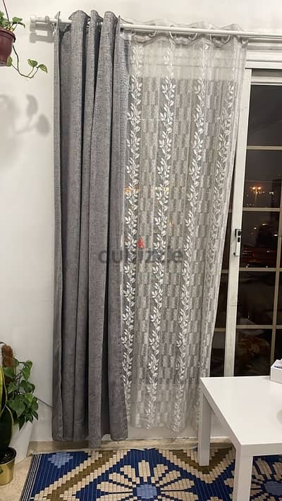 adjustable ikea rods and curtains