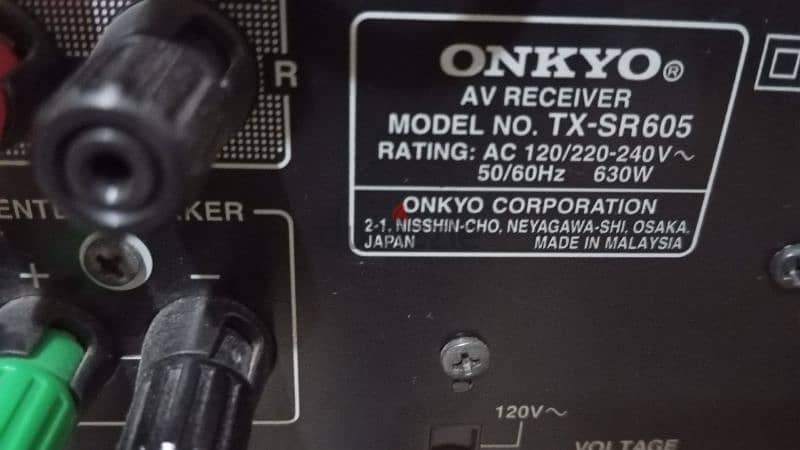 onkyo 7.1 avr  with remote control made in Malaysia 1