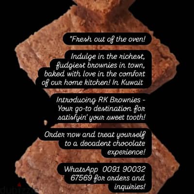 RK Homemade Brownies  -Once you taste it ,you will be back for more!