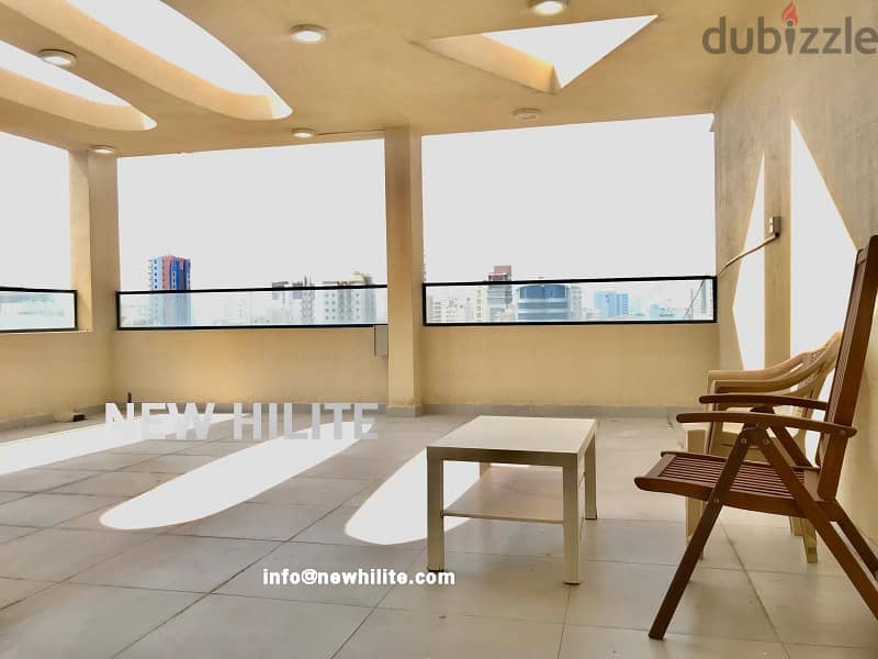 ROOF TOP TWO BEDROOM APARTMENT FOR RENT IN SALMIYA 6