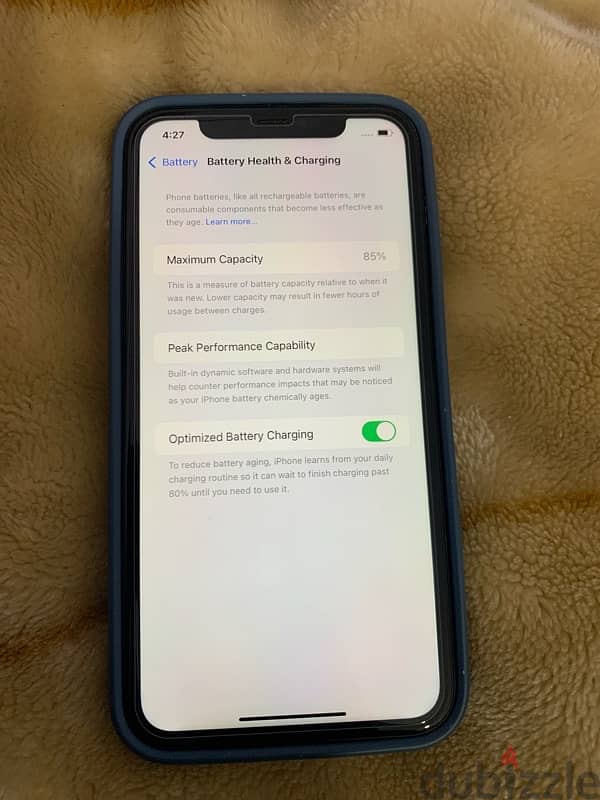 iPhone 11 . . 128gb battery 85% not open device not change anything 9