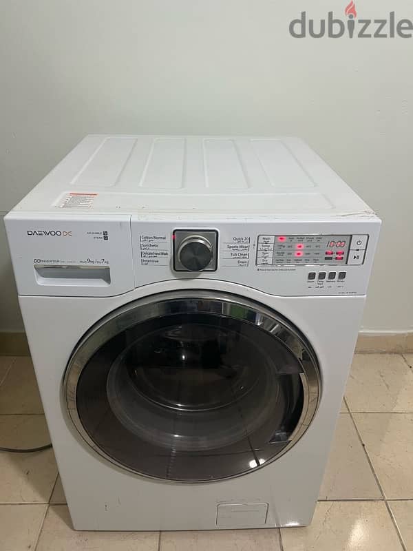 Daewoo 9/7 kg Washer and dryer 8