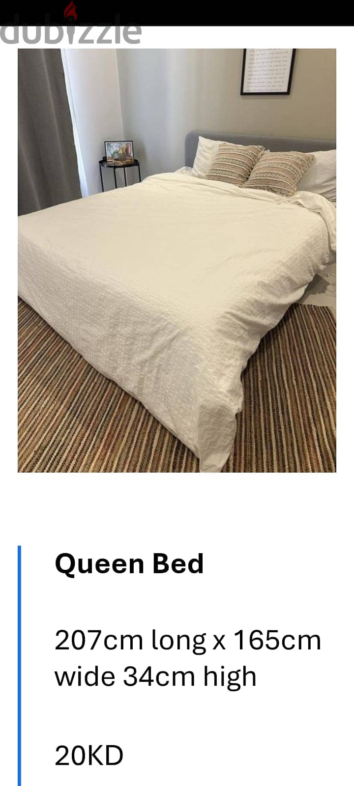 QUEEN SIZE SPRING MATTRESS (FRAME NOT INCLUDED) 1