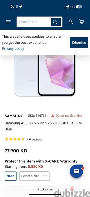 NEW Samsung A35 no warrenty 1