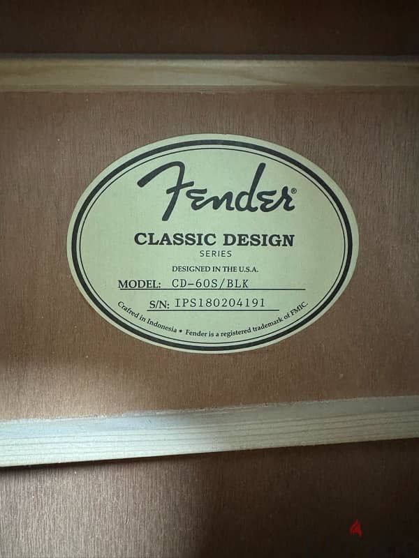 FENDER CLASSIC ACOUSTIC GUITAR 4